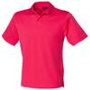 Henbury Mens Coolplus Pique Polo Shirt (L (Chest 42in)) (Light Blue) view 4