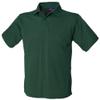 Henbury Mens Short Sleeved 65/35 Pique Polo Shirt (L) (Olive) view 4