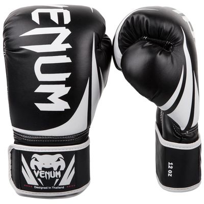Venum Challenger 2.0 Boxing Gloves - Black/White, 10 oz