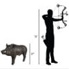 DELTA McKENZIE Russian Boar 3D Target, Black view 2