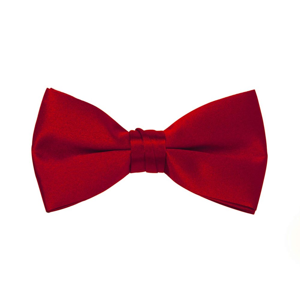 Red Satin Bow Tie (Mens)