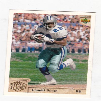 Emmitt Smith SL Dallas Cowboys (Football Card) 1992 Upper Deck #301