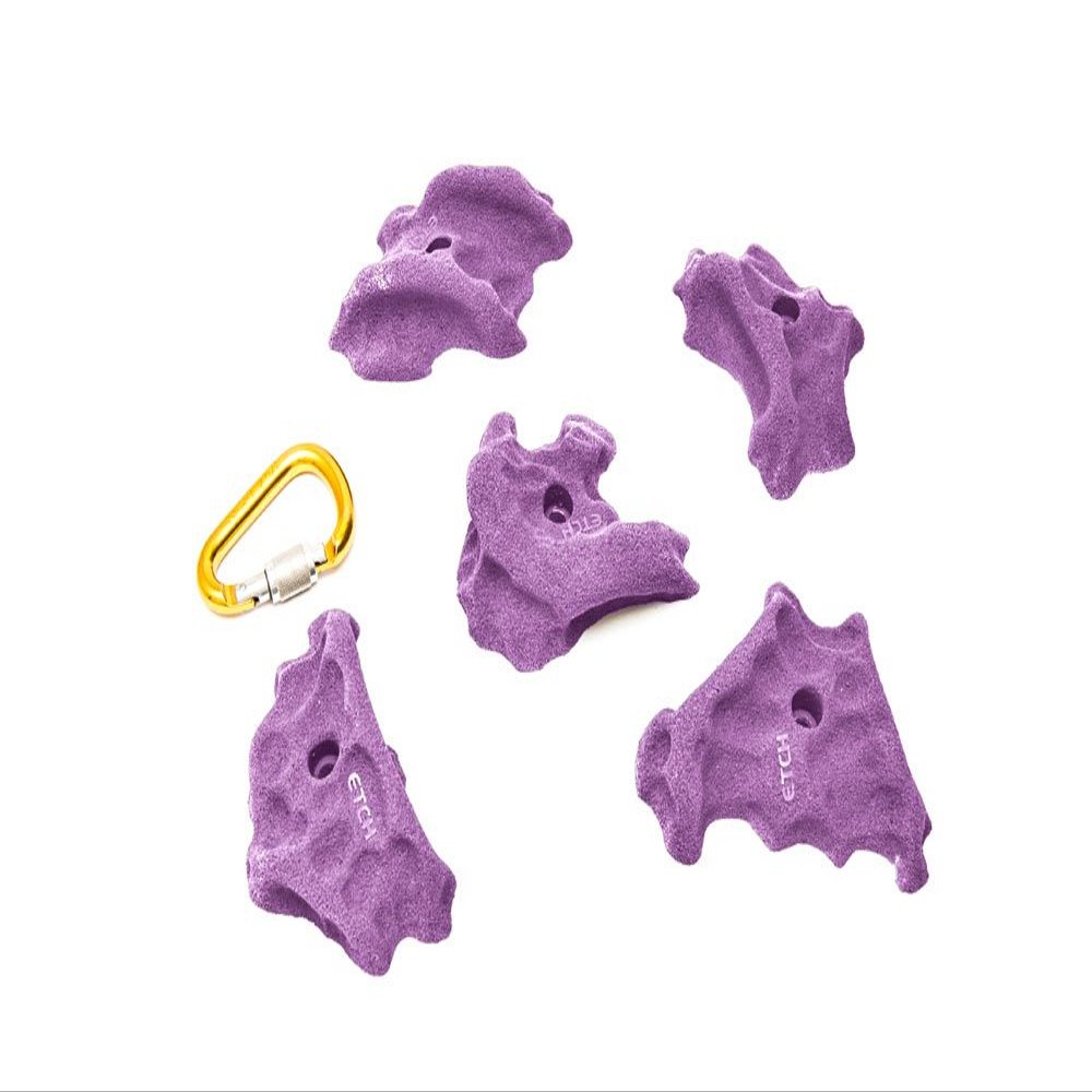 ETCH Euro Limestone Set E Climbing Hold, Purple