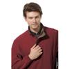 Monterey Club Men's Victor Texture 1/2 Zip Pullover #1797 (Caledonia Red, Small) view 1