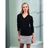 Premier Womens/Ladies V-Neck Knitted Sweater/Top (16 US) (Black) view 2