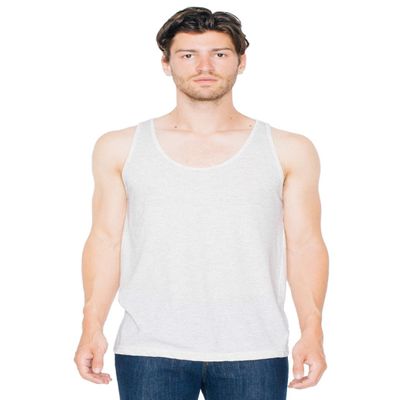 American Apparel Unisex Tri-Blend Tank, Tri/Oatmeal, X-Small