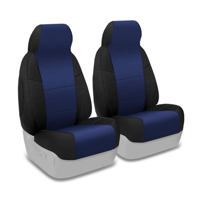 Coverking Custom Fit Seat Cover for Select Volkswagen Golf Models - Neosupreme (Navy Blue with Black Sides)