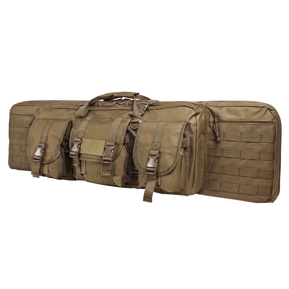 Nc Star Double Carbine Case, Brown/Tan, Large/42"