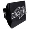 North Dakota State Black Metal Trailer Hitch Cover Fits 2 Inch Auto Car Truck Receiver with NCAA College Sports Logo view 1