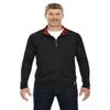Men's Radar Quarter-Zip Performance Long-Sleeve Top 2XL BLK/ CL RED view 1