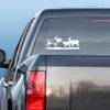 Express Yourself Products Bull Elk and Gang (White - Facing as Shown - XL) Decal Sticker - Big Game Collection view 2