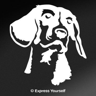 Express Yourself Products Beagle Portrait (White - Facing as Shown - 3XL) Decal Sticker - Hunting Dog Collection