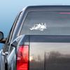 Express Yourself Products Duck Hunting Layout Blind (White - Reverse Image - 3XL) Decal Sticker - Waterfowl Collection view 2