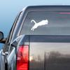 Express Yourself Cougar Leap (Black - Reverse Image - 3XL) Decal Sticker - Predator Collection view 2