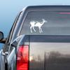 Express Yourself Startled Doe (Black - Reverse Image - 3XL) Decal Sticker - Big Game Collection view 2