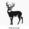 Express Yourself Products Big Daddy Buck (Black - Facing as Shown - 4XL) Decal Sticker - Big Game Collection view 1