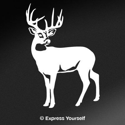 Express Yourself Products Big Daddy Buck (White - Facing as Shown - 3XL) Decal Sticker - Big Game Collection