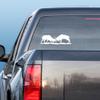 Express Yourself Elk Battle Mural (White - Reverse Image - 3XL) Decal Sticker - Big Game Collection view 2