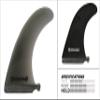 Culprit Surf Longboard Surfboard Fin - Smoke - Black Fiberglass Center Fin 7 inch - Back Screw + Plate view 1