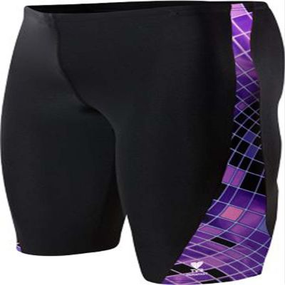 TYR SPORT Men's Disco Inferno Legend Splice Jammer Swimsuit (Purple, Size 34)
