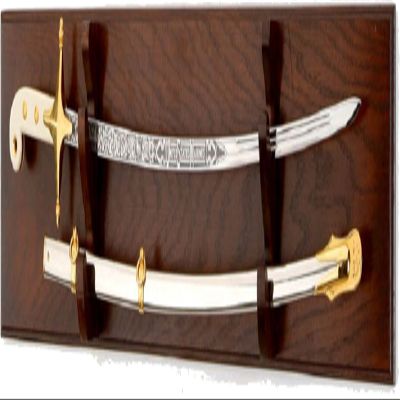 All American Gifts Military Sword Wall Display (USCG EMBLEM)