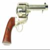 Denix Old West Frontier Replica Nickel Revolver Non Firing Gun view 1