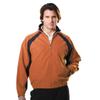 Monterey Club Men's Microfiber Suede Raglan Jacket #1710 (Jaffa Orange/Black, Medium) view 1