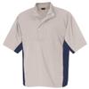 Monterey Club Men's Lightweight Twill 1/2 Zip Windbreaker #1779 (Raffia/Navy, Medium) view 1