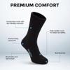 Wrightsock Ultra Thin Crew Running Socks for Men and Women - Cushioned, Eco-Friendly and Anti Blister Socks with our Contoured Foot Design - American Made with Moisture Regulation view 3