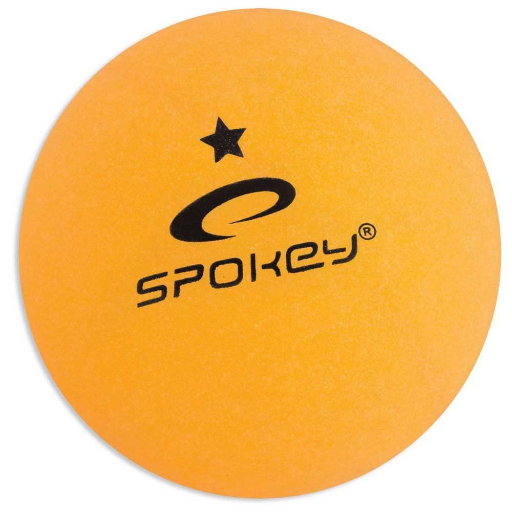 Spokey Unisex's LERNER 1-Star Table Tennis Balls Set (Pack of 6), Orange, One Size