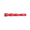 IOMIC M60 Golf Grip, Sticky Opus3, No Backline, Coral Red, Art Grip Series, Base: Coral Red x White, Ends: White view 1