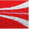 IOMIC M60 Golf Grip, Sticky Opus3, No Backline, Coral Red, Art Grip Series, Base: Coral Red x White, Ends: White view 2