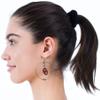 NCAA Siskiyou Sports Womens Oklahoma Sooners 2 Inch Hoop Earrings One Size Team Color view 2