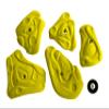 Atxarte Omaha Finger Jugs Climbing Holds, Yellow view 1