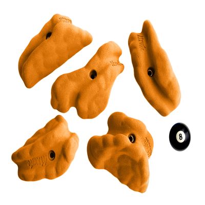 Atxarte Font Pinches Climbing Holds, Orange