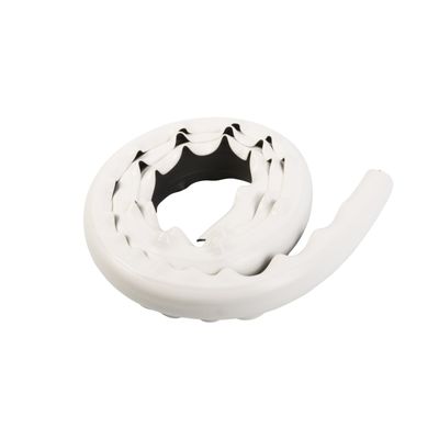 Taylor Made Products Commercial-Grade Double-Molded Dock Edging - White P-Shape 10' Coil PVC, Docking Protection, Large Boat, Eco-Friendly 85% Recycled Material - 46012