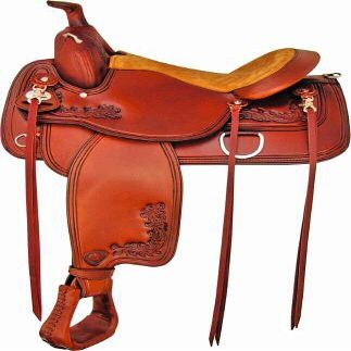 Textan Seminole Flex Trail Saddle Pecan 17 Inch Seat