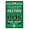 WinCraft NBA Boston Celtics SignWood Established Design, Team Color, 11x17 view 1