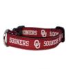 Oklahoma Sooners Ribbon Dog Collar - Large view 1