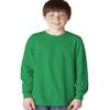 5400B Gildan Youth Heavy Cotton Long Sleeve T-Shirt - Irish Green - Large view 1