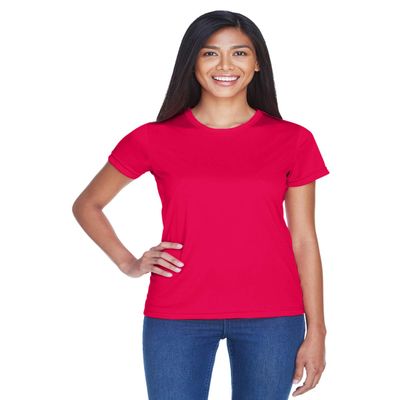 UltraClub Ladies' Cool & Dry Sport Performance Interlock T-Shirt 2XL RED