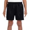 A4 Youth Six Inch Inseam Mesh Short NB5301 Black L view 1