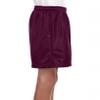 A4 Youth Six Inch Inseam Mesh Short NB5301 Maroon L view 3