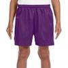 A4 Youth Six Inch Inseam Mesh Short NB5301 Purple XL view 1