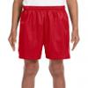 A4 Youth Six Inch Inseam Mesh Short NB5301 Scarlet L view 1