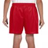 A4 Youth Six Inch Inseam Mesh Short NB5301 Scarlet S view 2