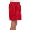 A4 Youth Six Inch Inseam Mesh Short NB5301 Scarlet S view 3