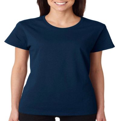 5000L Gildan Missy Fit Heavy Cotton T-Shirt - Navy - Small