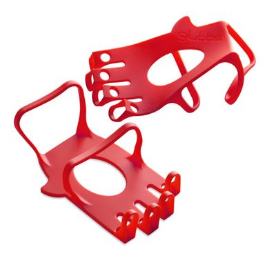 glubbs Weightlifting Gloves (Red, Small)