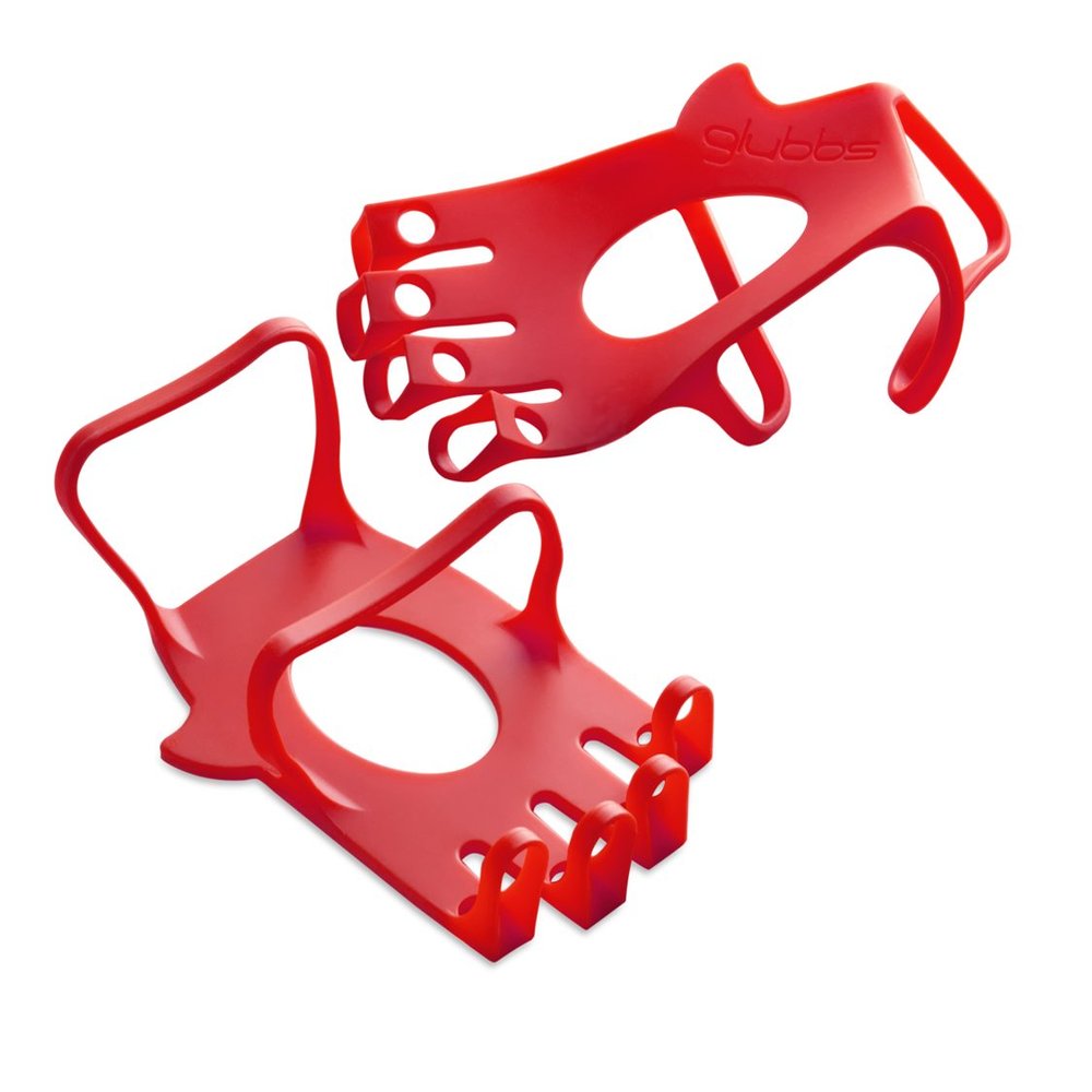 glubbs Weightlifting Gloves (Red, Small)
